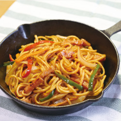 ちゃんぽん麺で作ったミートソース ちゃんぽん麺で作ったミートソース